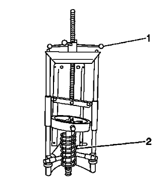 Fig. 44: View Of Compressor Forcing Screw & Coil Spring