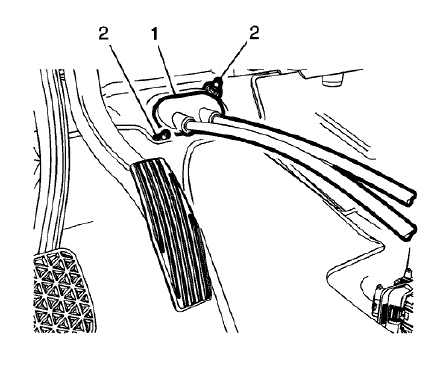 Fig. 21: Shift Lever & Selector Lever Cable Grommet And Fasteners