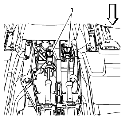 Fig. 27: Cable Adjustment Locks