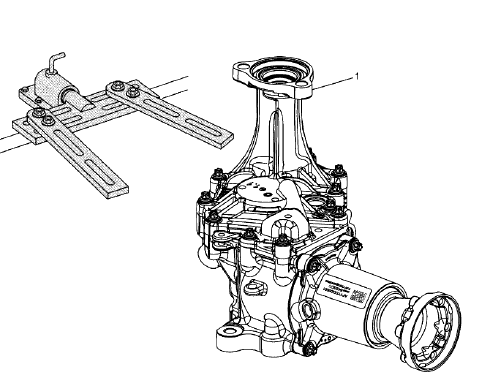 Fig. 42: Transfer Case Holding Fixture