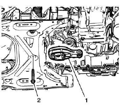 Fig. 59: Transmission Rear Mount