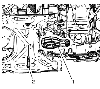Fig. 62: Transmission Rear Mount