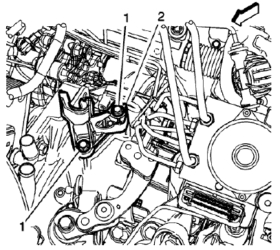 Fig. 30: Shift Lever And Selector Lever Cable Bracket