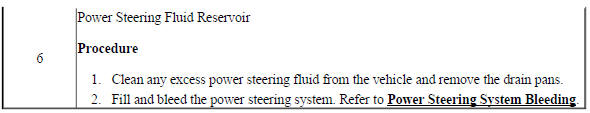 Power Steering Fluid Reservoir Replacement