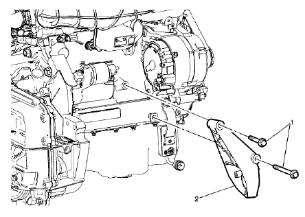 Fig. 2: Front Wheel Drive Intermediate Shaft Bracket