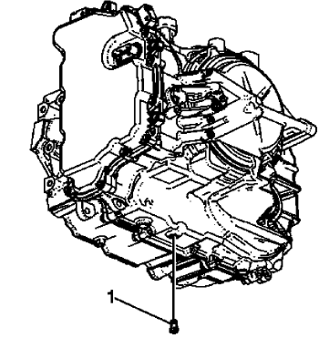 Fig. 68: Identifying Fluid Level Hole Plug