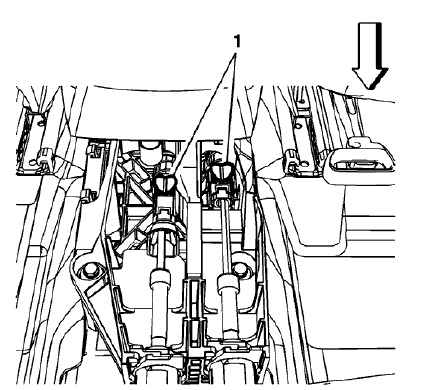 Fig. 37: Cable Adjustment Locks
