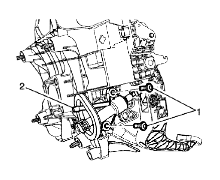 Fig. 9: Clutch Master Cylinder And Mount