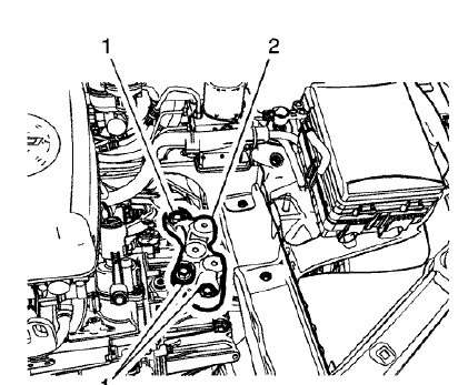 Fig. 66: Transmission Mount Bracket & Bolts