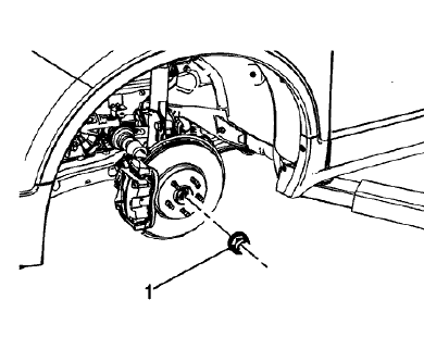 Fig. 6: Wheel Drive Shaft Nut