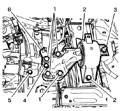 Fig. 73: Left Transmission Mount