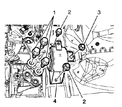 Fig. 56: Left Transmission Mount