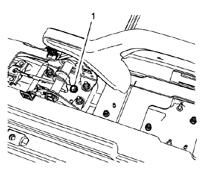Fig. 55: Parking Brake Cable Adjusting Nut
