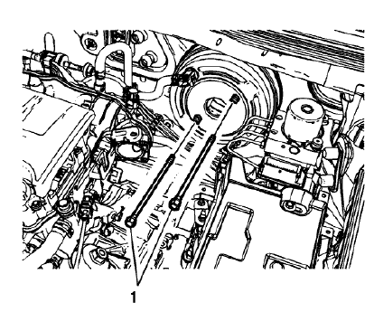 Fig. 169: Power Vacuum Brake Booster And Bolts