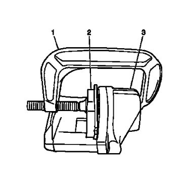 Fig. 9: Brake Caliper, Inner Brake Pad And C-Clamp