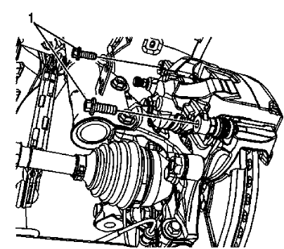 Fig. 25: Brake Caliper Guide Pin Bolts