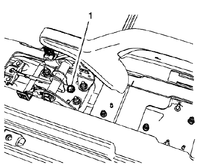 Fig. 57: Parking Brake Cable Adjusting Nut