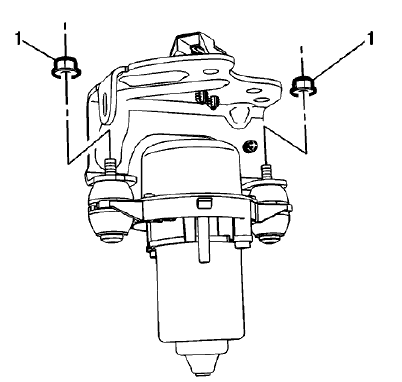 Fig. 191: Power Brake Booster Pump Nuts