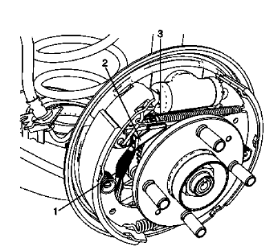 Fig. 5: Drum Brake Adjusting Hardware