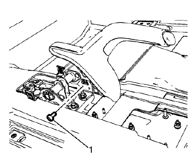Fig. 13: Parking Brake Indicator Switch Bolt