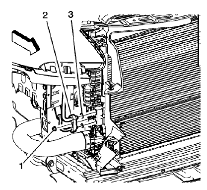 Fig. 17: Air Conditioning Condenser Hose Assembly