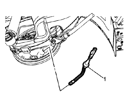 Fig. 15: Parking Brake Rear Cable