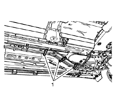 Fig. 122: Rear Floor Retaining Clips