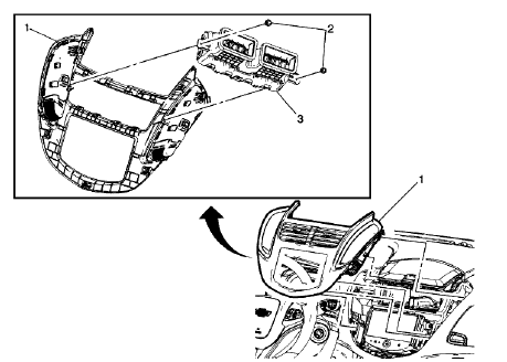 Fig. 78: Instrument Panel Center Air Outlet