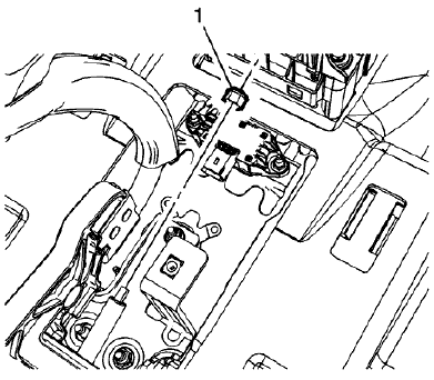Fig. 23: Parking Brake Front Cable Adjuster Nut