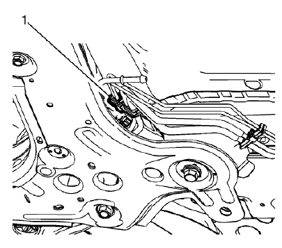 Fig. 130: Rear Intermediate Pipe And Retaining Clip