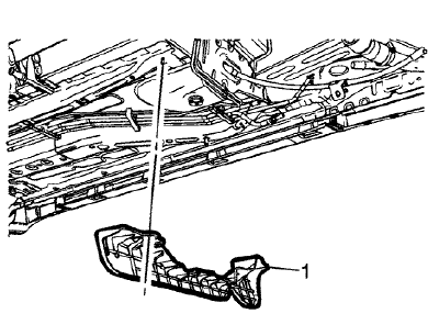 Fig. 132: Underbody Cross Sill Shield