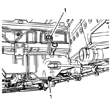 Fig. 134: Left Rear Intermediate Pipe