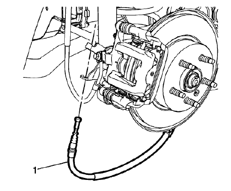 Fig. 35: Right Parking Brake Cable