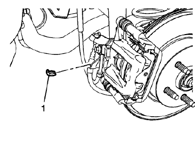 Fig. 36: Parking Brake Cable Retainer