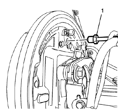 Fig. 149: Rear Brake Rear Pipe Fitting And Rear Brake Cylinder