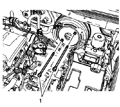 Fig. 168: Power Vacuum Brake Booster And Bolts