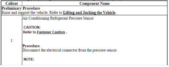 Air Conditioning (A/C) Refrigerant Pressure Sensor Replacement (2H0)