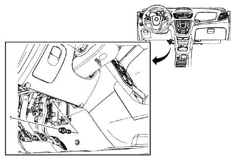 Fig. 41: Air Conditioning Evaporator Temperature Sensor (With RPO C67 LHD)