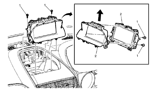 Fig. 90: Instrument Panel Upper Trim Panel Bracket
