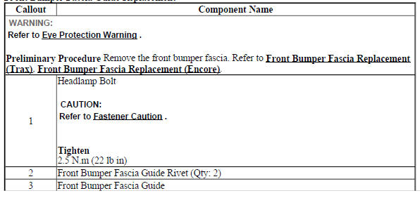 Front Bumper Fascia Guide Replacement