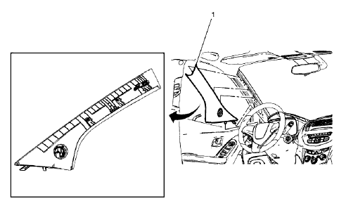 Fig. 103: Windshield Garnish Molding Assembly