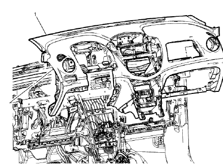 Fig. 46: Instrument Panel And Electrical Harness Assembly