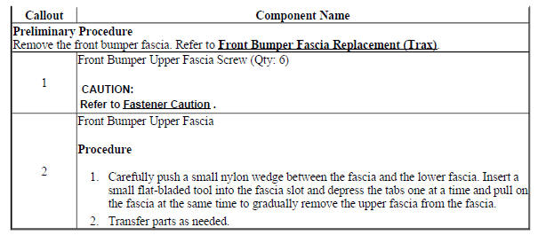Front Bumper Upper Fascia Replacement (Encore)