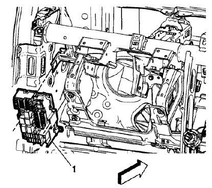 Fig. 106: Instrument Panel Fuse Block And Harness