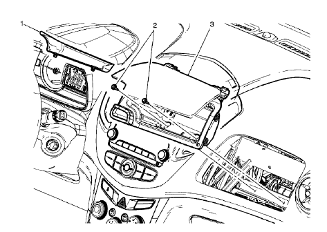 Fig. 56: Instrument Panel Upper Compartment