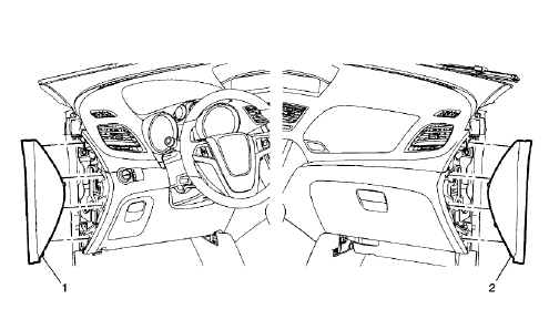 Fig. 67: Instrument Panel Outer Trim Cover