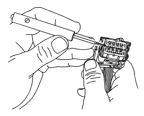 Fig. 40: Rear Seat Position Center Courtesy Lamp