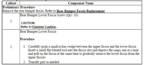 Rear Bumper Lower Fascia Replacement