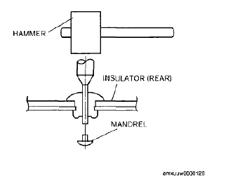 Fig. 131: Plug Welding Center Pillar Outer Panel Section