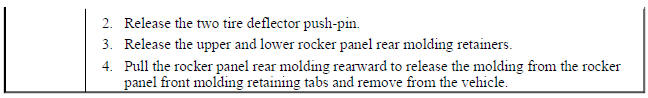Rocker Panel Rear Molding Replacement